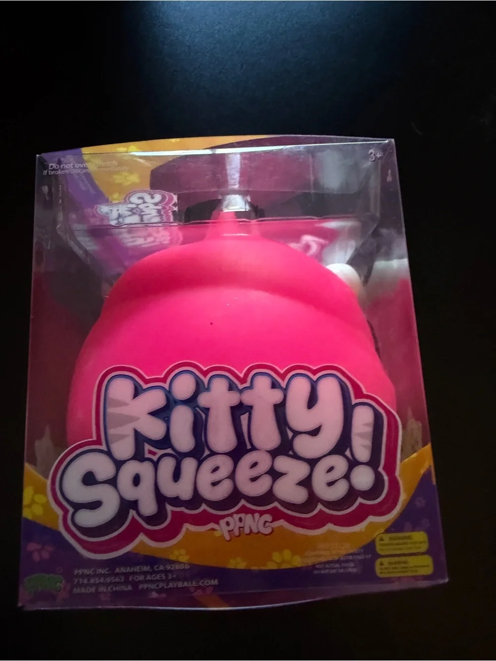 New Jumbo Kitty Cat Squeeze Pink Squishy Toy PPNC Sensory Fidget 3+ XL 5